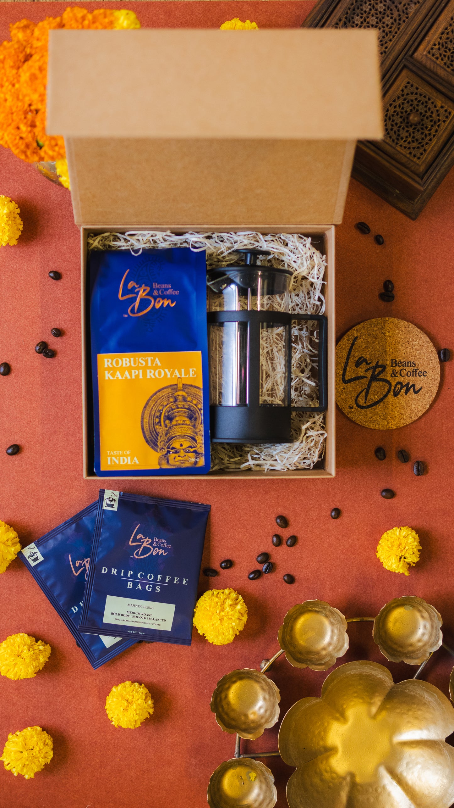 French Press Gift Box - Robusta Kaapi Royale