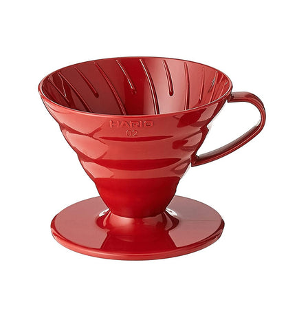 Hario V60 Plastic Coffee Dripper (Red)