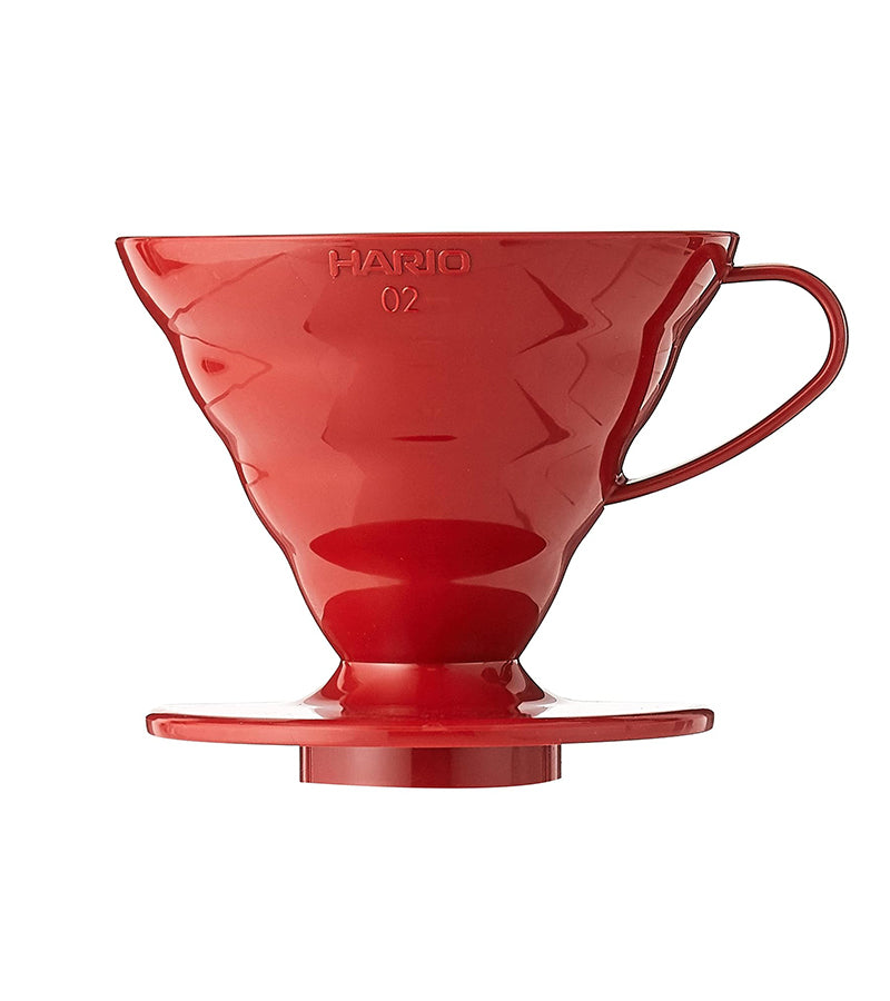 Hario V60 Plastic Coffee Dripper (Red)