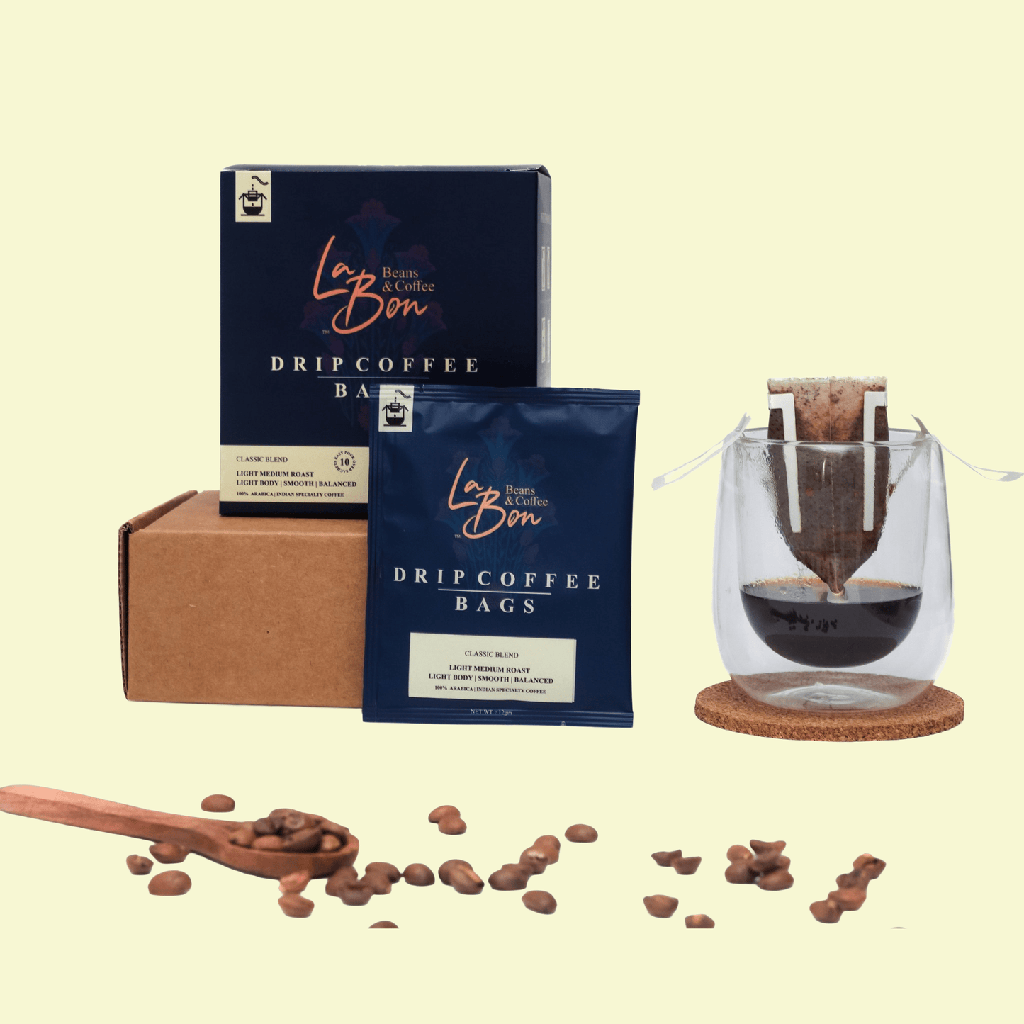 Easy Pour Drip Bag - Majestic Blend - La Bon Beans & Coffee - 